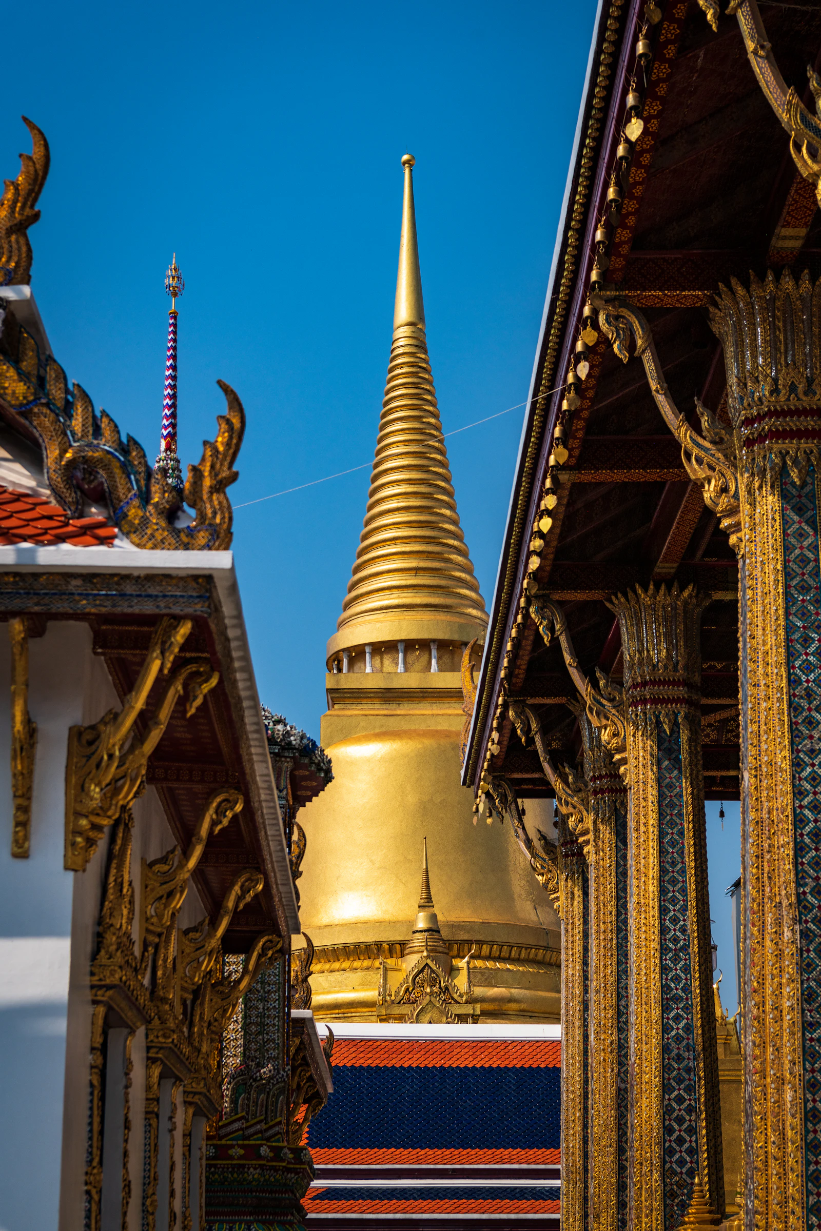 A golden spire at the Grand Palace in Bangkok